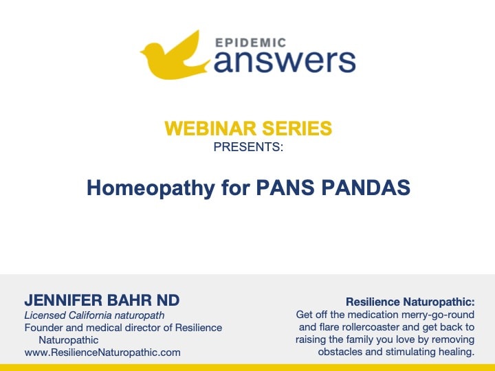 Homeopathy for PANS PANDAS